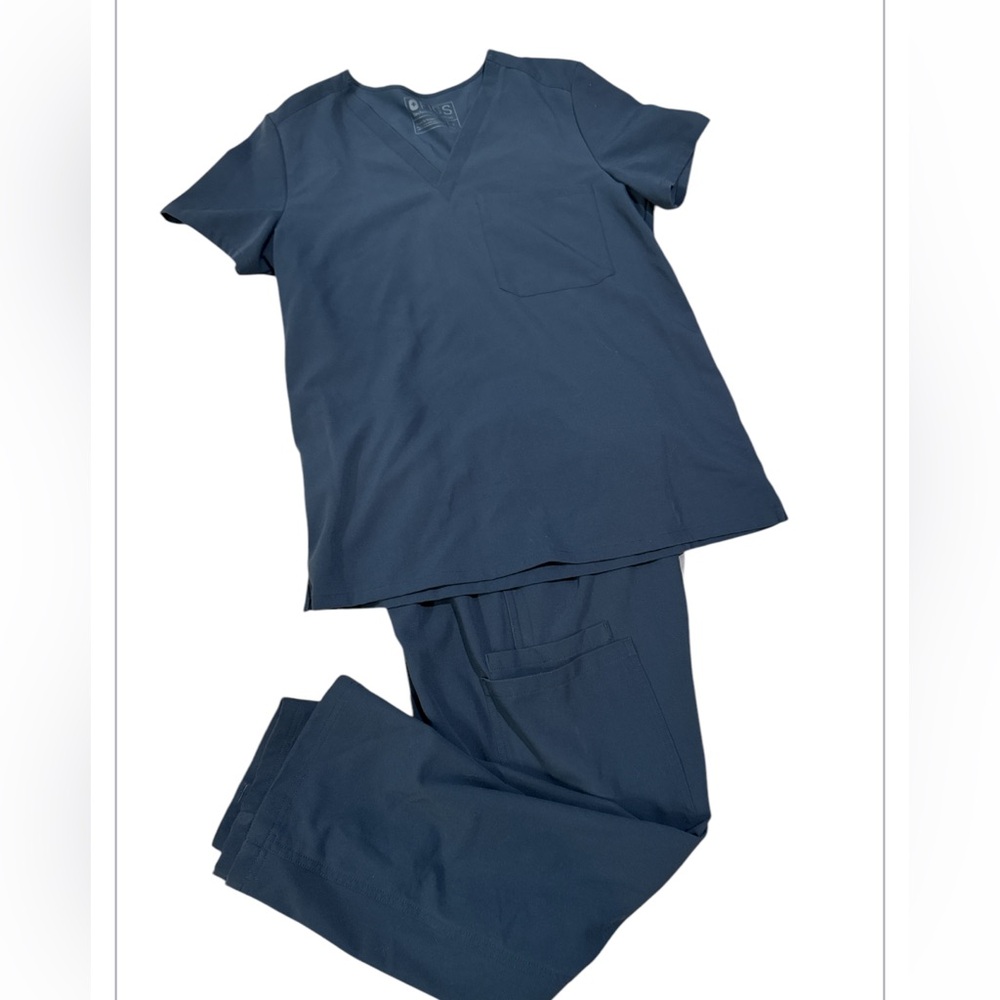Figs Navy Blue Scrub Set